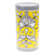 Vase aus Keramik, 'Gelber Salon - Handgefertigte florale Keramikvase in Gelb und Grau