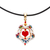 Gold-accented howlite pendant necklace, 'Harmonious Gathering' - 14k Gold-Accented Pendant Necklace with Howlite Flower