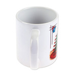 Ceramic mug, 'Feline Christmas' - Cat-Themed Ceramic Mug with Printed Christmas Design