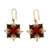 Gold-plated dangle earrings, 'Intense Mind' - 18k Gold-Plated Dangle Earrings with Geometric Design