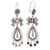 Turquoise chandelier earrings, 'Hope Mazahua' - Natural Turquoise Chandelier Earrings Handcrafted in Mexico (image 2b) thumbail