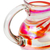 Handblown glass pitcher, 'Great Enchantment' - Eco-Friendly Red Handblown Recycled Glass Pitcher