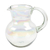 Handblown glass pitcher, 'Ethereal Splendor' - Eco-Friendly Clear Handblown Recycled Glass Pitcher