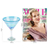 Handblown martini glasses, 'Waves of Glamour' (set of 4) - Set of 4 Turquoise and White Martini Glasses from Mexico (image 2j) thumbail