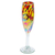 Handblown champagne flutes, 'Intense Luxury' (set of 4) - Set of 4 Multicolor Handblown Champagne Flutes from Mexico (image 2c) thumbail