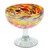 Handblown cocktail glasses, 'Intense Celebration' (set of 4) - Set of 4 Multicolor Handblown Cocktail Glasses from Mexico (image 2d) thumbail
