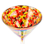 Handblown recycled glass martini glasses, 'Bright Confetti' (pair) - 2 Multicolored Martini Glasses Handblown from Recycled Glass (image 2c) thumbail