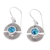 Topaz dangle earrings, 'Altar of The Wise' - Sterling Silver Dangle Earrings with Faceted Topaz Stones thumbail