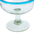 Handblown recycled glass cocktail glasses, 'Aqua' (pair) - Pair of Cocktail Glasses Handblown from Recycled Glass (image 2d) thumbail