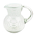 Handblown recycled glass pitcher, 'White Spirals' - Eco-Friendly Handblown Recycled Glass Pitcher from Mexico (image 2a) thumbail