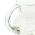 Handblown recycled glass pitcher, 'White Spirals' - Eco-Friendly Handblown Recycled Glass Pitcher from Mexico (image 2f) thumbail