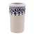 Talavera style ceramic tequila cup, 'Traditional Soul' - Handcrafted Talavera Style Ceramic Tequila Glass