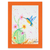 'Hummingbird' - Naif Watercolor Painting of Hummingbird and Cactus thumbail