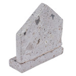 Pewter and reclaimed stone nativity scene, 'Shining Miracle' - Eco-Friendly Pewter and Reclaimed Stone Nativity Scene