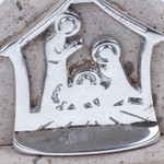 Pewter and reclaimed stone nativity scene, 'Shining Miracle' - Eco-Friendly Pewter and Reclaimed Stone Nativity Scene