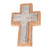Pewter and reclaimed stone wall cross, 'Timeless Faith' - Eco-Friendly Pewter and Reclaimed Stone Wall Cross