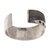 Sterling silver cuff bracelet, 'Lunar Inspiration' - Taxco Silver Cuff Bracelet with Moon Motif