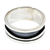Sterling silver band ring, 'Rustic Charm' - Modern Sterling Silver Band Ring Crafted in Mexico (image 2a) thumbail