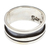 Sterling silver band ring, 'Rustic Charm' - Modern Sterling Silver Band Ring Crafted in Mexico