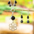 Smoky quartz and agate jewelry set, 'Balance Blooms' - Necklace and Earring Set with Agate and Smoky Quartz Gems thumbail