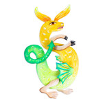 Alebrije steel wall art, 'Oneiric Dragon' - Handcrafted Alebrije Steel Wall Art of Dragon