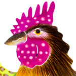 Alebrije steel wall art, 'Ethereal Mirage' - Handcrafted Alebrije Steel Wall Art of Rooster-Headed Dragon