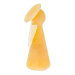 Onyx statuette, 'Warm Heaven' - Handcrafted Onyx Angel Statuette from Mexico