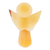 Onyx statuette, 'Warm Heaven' - Handcrafted Onyx Angel Statuette from Mexico (image 2d) thumbail