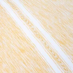 Cotton table runner, 'Honey Delight' - Handloomed Cotton Table Runner in White and Honey Hues