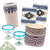 Gift box, 'Sip' - Curated Gift Box with 3 Glasses-Basket-Coasters from Mexico thumbail