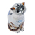 Ceramic figurine, 'Traditional Cat with Dove' - Ceramic Cat Figurine Crafted and Painted by Hand in Mexico (image 2e) thumbail