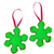 Felt ornaments, 'Multicoloured Snowflakes' (pair) - 2 Snowflake Felt Ornaments Crafted & Embroidered by Hand