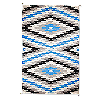 Zapotec wool area rug, 'Oaxaca Energies' (6x9) - Geometric Zapotec Wool Area Rug Handloomed in Mexico (6x9)