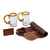Gift box, 'Tool and Beer' - Mexico Gift Box with Beer Mugs & Tool Roll & Card Case (image 2a) thumbail