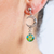 Sterling silver dangle earrings, 'Spring Moons' - Sterling Silver Moon Dangle Earrings with Natural Flowers