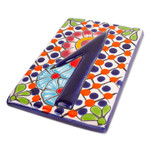 Ceramic address plaque, 'Numerical Home' - Handcrafted Colorful Talavera Ceramic Address Plaque