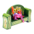 Wood alebrije sculpture, 'Carnation Cat on a Bench' (2 pieces) - Handmade Pink and Green Wood Alebrije Sculpture (2 Pieces) (image 2b) thumbail