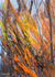 'Grassland Fire' - Acrílico y Tintes Naturales sobre Papel Pintura Abstracta al Fuego