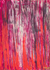 'Red Grassland' - Acrílico y Tintes Naturales sobre Papel Pintura Abstracta de Pastizales