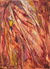 'Woodpecker on Log' - Acrílico y Tintes Naturales sobre Papel Pintura de Un Pájaro Carpintero