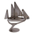 Upcycled metal sculpture, 'Metallic Voyage' - Eco-Friedly Nautical Upcycled Metal Sculpture from Mexico