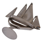 Upcycled metal sculpture, 'Metallic Voyage' - Eco-Friedly Nautical Upcycled Metal Sculpture from Mexico