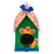 Tin birdhouse and feeder, 'Merry Feathers' - Hand-Painted Floral Tin Birdhouse and Feeder with Blue Bird