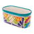 Ceramic flower pot, 'Oblong Hacienda in Teal' - Handcrafted Floral Talavera Ceramic Flower Pot from Mexico (image 2b) thumbail