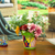 Ceramic flower pot, 'Kiwi Elysium' - Talavera Kiwi Ceramic Flower Pot with Hacienda-Themed Motifs (image 2j) thumbail