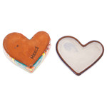 Ceramic decorative box, 'Classic Romance' - Heart-Shaped Floral Talavera Ceramic Decorative Box