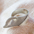 Sterling silver wrap ring, 'Peace Lily' - Floral and Modern Sterling Silver Wrap Ring from Mexico