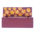 Decorative wood box, 'Summer Eden' - Hand-Painted Orange Decorative Wood Box with Floral Details