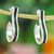Silver drop earrings, 'Abstract Fruits' - Modern Abstract Silver Drop Earrings Crafted in Mexico (image 2b) thumbail