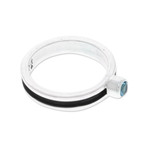 Topaz single stone ring, 'Universe Fragment' - Modern Silver Single Stone Ring with Topaz Cabochon